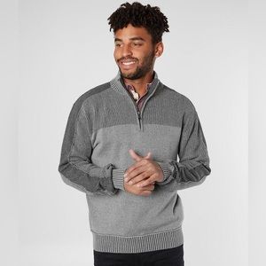 BKE Quarter zip ribbed sweater Size: M